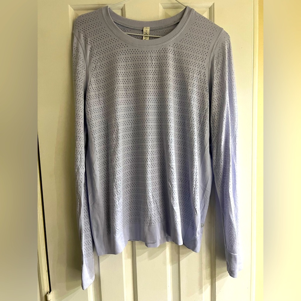 Lululemon, Breeze long sleeve , size 10, light purple